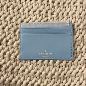 Kate Spade baby blue (seaside) card holder/wallet
